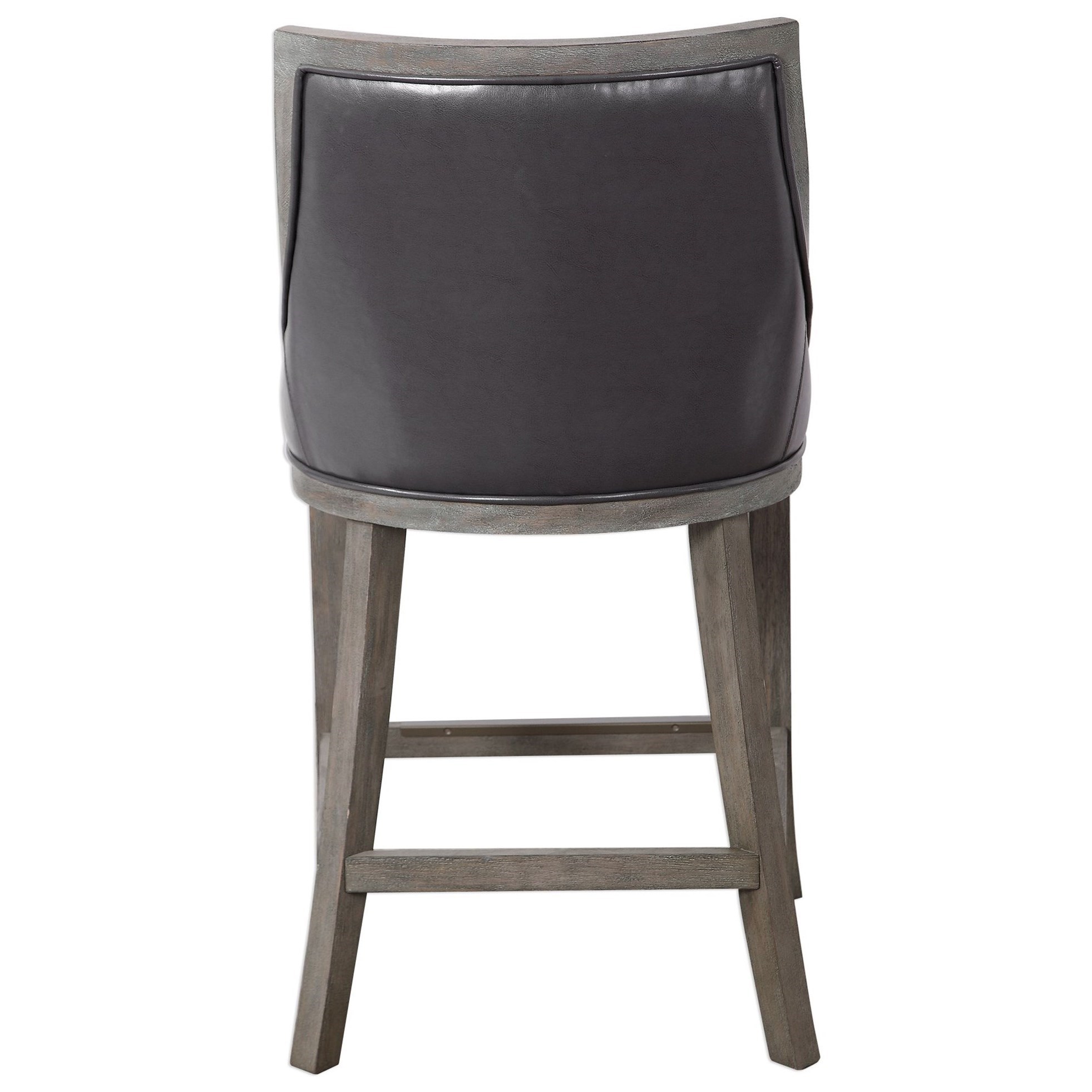 Uttermost Accent Furniture Stools 23465 Elowen Leather Counter Stool